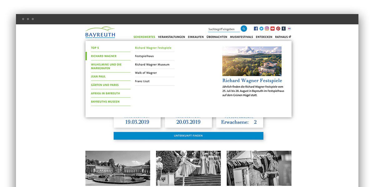 Bayreuth Tourismus Kundenreferenz Werbeagentur Naila Grafikdesign Webdesign Fotoshooting
