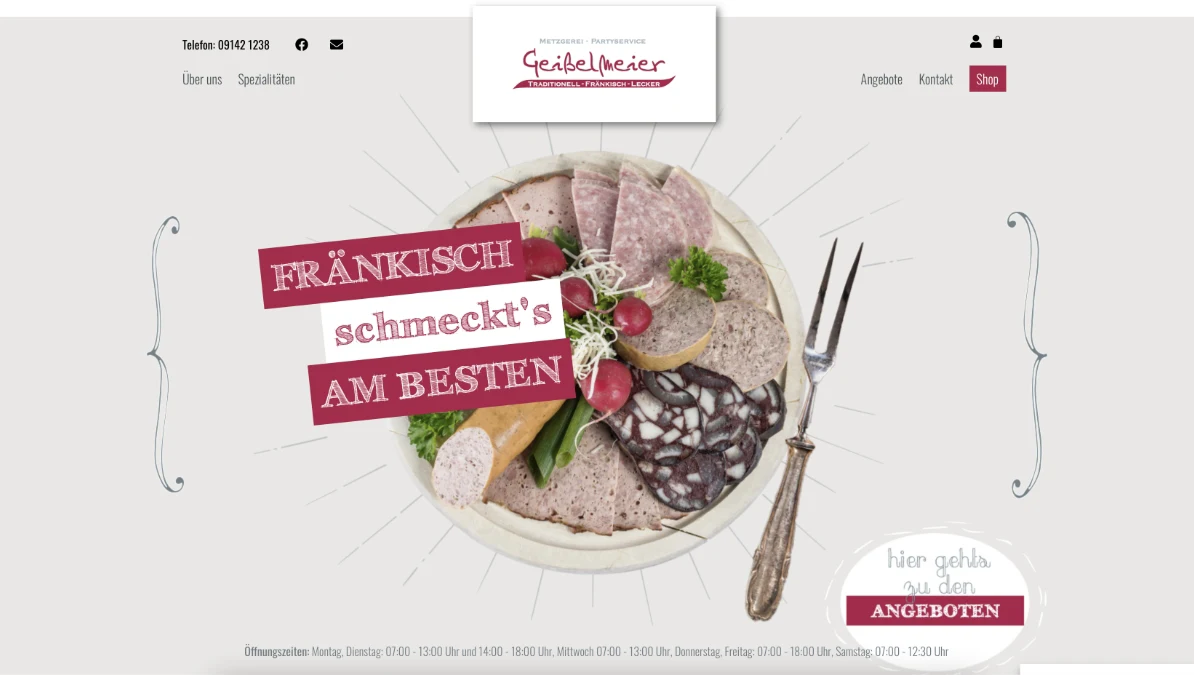 Metzgerei Geißelmeier Kundenreferenz Website