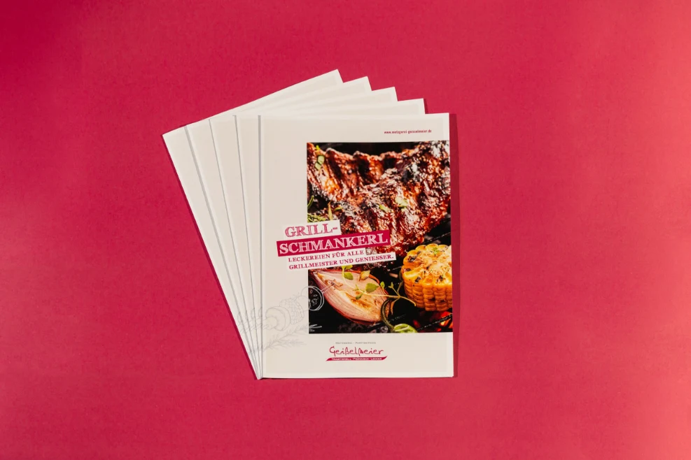 Metzgerei Geißelmeier Kundenreferenz Grillbroschüre